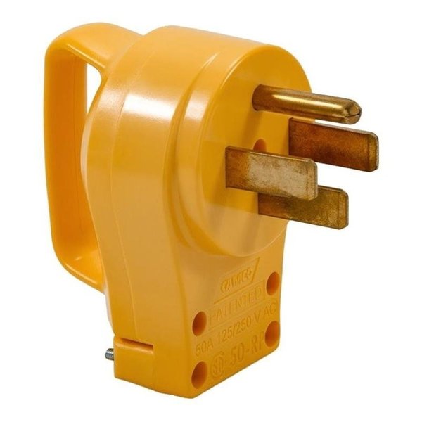 Powergrip Plug, 50 A, 125 to 250 V, Male, Yellow Jacket 55255
